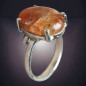 Bague Pierre de soleil Argent 925 Taille 54+ réglable
