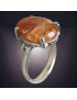 Bague Pierre de soleil Argent 925 Taille 54+ réglable