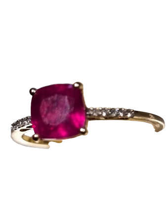 Bague Rubis & Diamants or 18 carats Taille 54