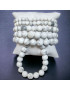 Bracelet Howlite Pierres rondes (s)