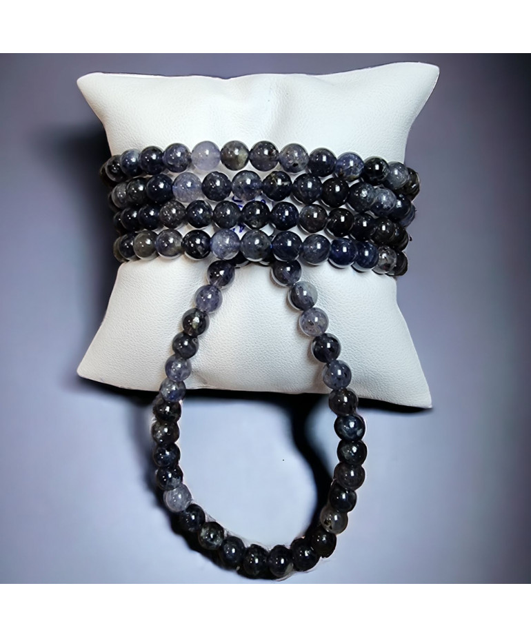 Bracelet Iolite Pierre rondes 6mm