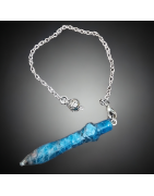 Pendule Apatite bleue Toth 6cm