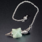 Pendule Jade Etoile Merkaba