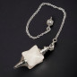Pendule Quartz rose Etoile Merkaba