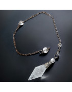 Pendule Cristal de roche losange