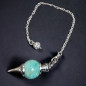 Pendule Amazonite boule avec pointe acier