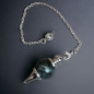 Pendule Labradorite boule avec pointe acier