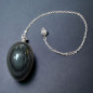 Pendule Obsidienne Oeil céleste olive (s)