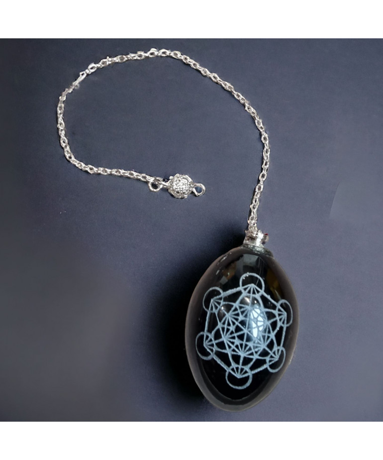 Pendule Obsidienne olive Métatron