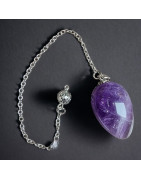 Pendule Améthyste olive