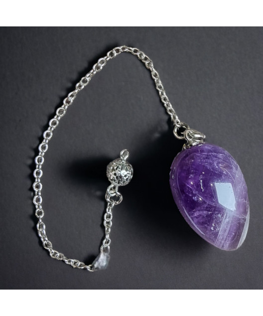 Pendule Améthyste olive