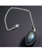 Pendule Hématite olive