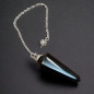 Pendule Obsidienne noire losange