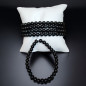 Bracelet Jade noir Pierres rondes 6mm