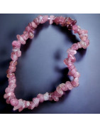 Bracelet Tourmaline rose (Rubelite) Baroque (s)