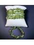 Bracelet Grenat vert  Baroque 19cm