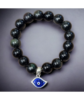 Bracelet Obsidienne Œil...