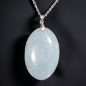 Pendentif Angélite ovale avec Chaîne (s)