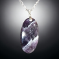 Pendentif Améthyste ovale avec chaîne