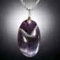 Pendentif Améthyste ovale avec chaîne