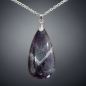 Pendentif Améthyste goutte avec chaîne