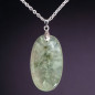 Pendentif Prehnite Epidote Ovale