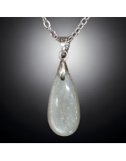 Pendentif Pierre de lune Goutte avec chaîne