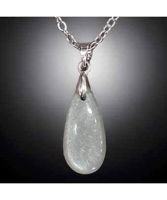Pendentif Pierre de lune Goutte avec chaîne