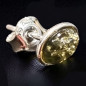 Boucles Ambre végétal Ovales Argent 925