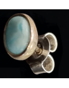 Boucles Larimar ovales Argent 925