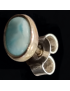 Boucles Larimar ovales Argent 925