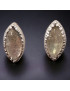 Boucles Labradorite facettées serties Argent 925