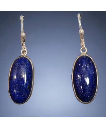 Boucles Lapis-lazuli Argent...