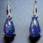 Boucles Lapis-lazuli Gouttes Argent 925