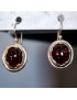 Boucles Grenat Argent 925