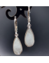 Boucles Pierre de lune Gouttes Argent 925