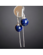 Boucles Lapis-lazuli Argent 925