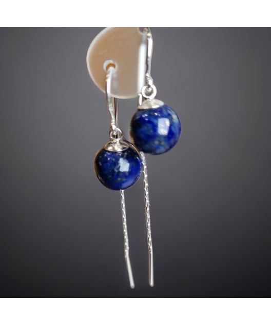Boucles Lapis-lazuli Argent 925