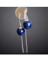 Boucles Lapis-lazuli Argent 925