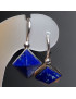 Boucles Lapis-lazuli Pyramides Argent 925