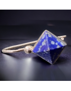 Boucles Lapis-lazuli Pyramides Argent 925
