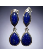 Boucles Lapis-lazuli Argent 925