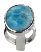 Bague Larimar argent 925 Taille 57