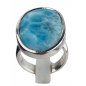 Bague Larimar argent 925 Taille 57