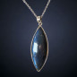 Pendentif Labradorite Argent 925 avec chaîne