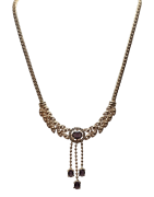 Collier Améthyste Plaqué or 20 micron