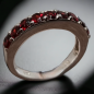 Anneau Grenat Argent 925