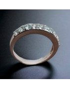 Anneau Aigue marine Argent 925