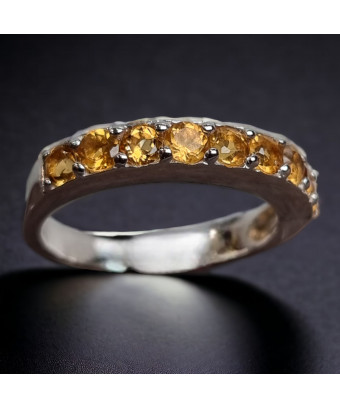 Anneau Citrine Argent 925...