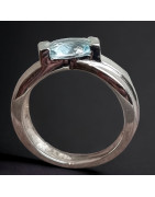 Bague Aigue marine Argent 925